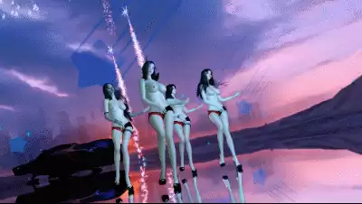 【3D动画】4美女火辣热舞，请选出你心中的C位（节奏+运镜）【3